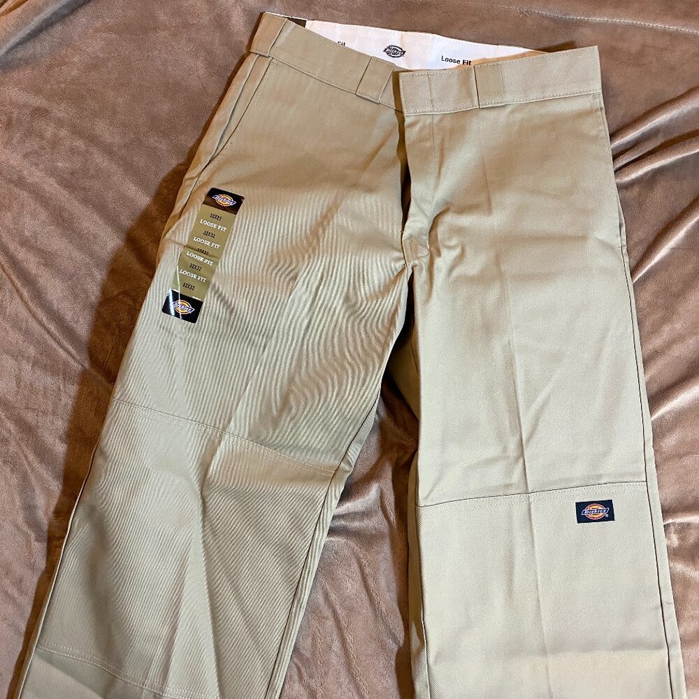 Dickies Mens Loose Fit Double Knee Twill Work Pant - 32W 32L NWT